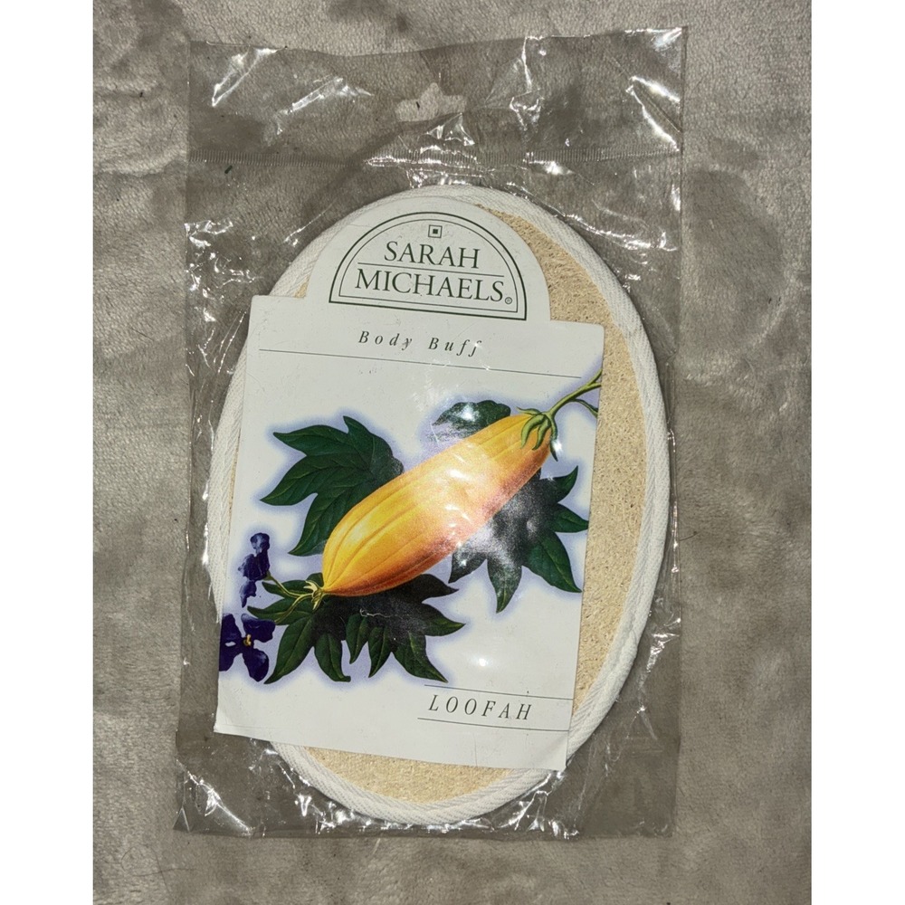 Sarah Michaels‎ Body Buff Loofah Natural Bath Sponge NEW
